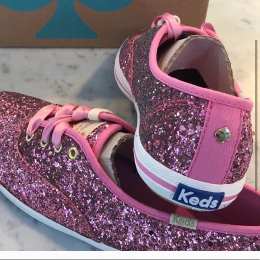 Kate Spade Glitter Keds - Size 6.5